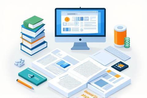Illustration of up-to-date curriculum documents and digital screens